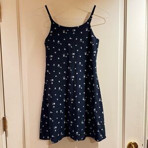 Abercrombie Kids Girls YPB Navy Blue Floral Active Sport Mini Dress size 15/16